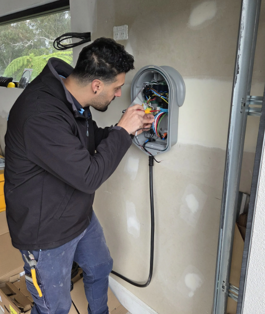 EV charger installation on a home in Greater Manchester by MA Electrical 24/7